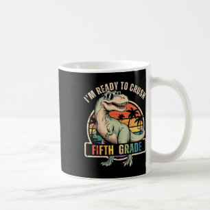 Zurück zur Schule Dinosaurier-Junge Ich bin bereit Kaffeetasse