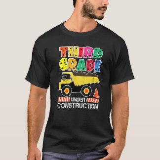 Zurück zur Schule Dritter Schuljahr Im Bau Mülldep T-Shirt
