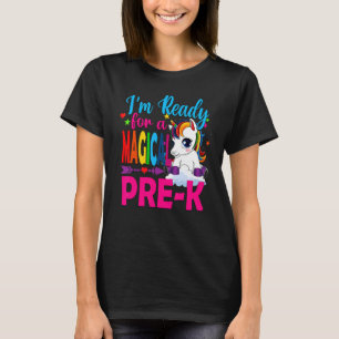 Zurück zur Schule Einhorn bereit für magische Vors T-Shirt