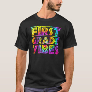 Zurück zur Schule Erste Klasse Vibes Lehrer des er T-Shirt