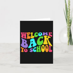 Zurück zur Schule Erster Schultag Karte