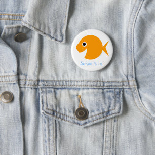 Zurück zur Schule Erster Tag der Klasse Cartoon Go Button
