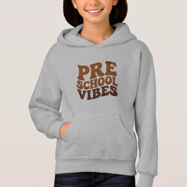 Zurück zur Schule Erster Tag der Vorschulzeit Groo Hoodie (Vorderseite)