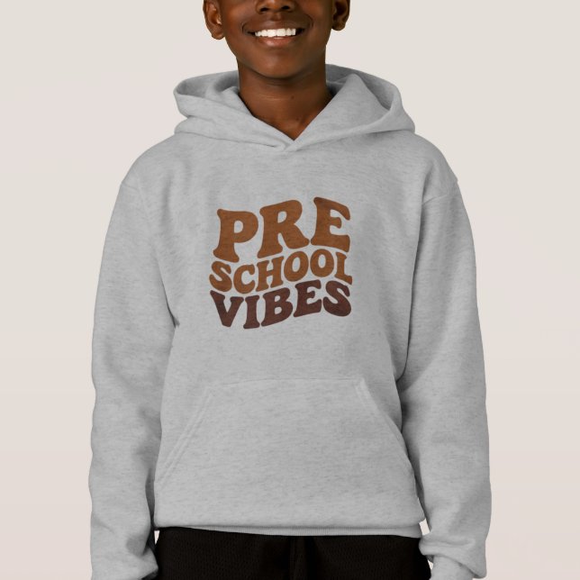 Zurück zur Schule Erster Tag der Vorschulzeit Groo Hoodie (Vorderseite)