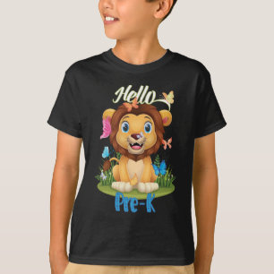 Zurück zur Schule Erster Tag von Pre-K Lion & Butt T-Shirt