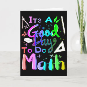 Zurück zur Schule Es ist ein guter Tag, um Mathe z Karte