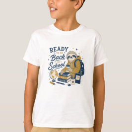 Zurück zur Schule Faultier Schulmaterial T-Shirt