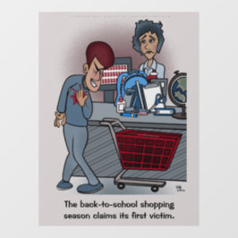 Zurück zur Schule Fensteraufkleber