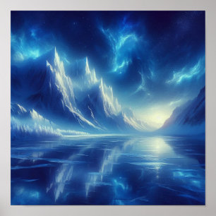 Zurück zur Schule Frozen Indigo Horizon Poster