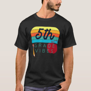 Zurück zur Schule Fünfte Klasse Lehrer Kinder Fünf T-Shirt