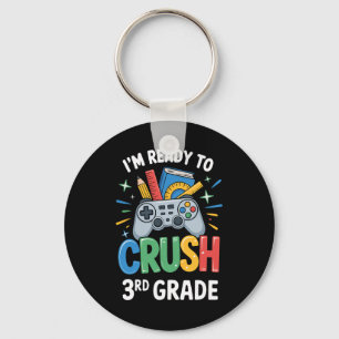 Zurück zur Schule Gamer bereit, die 3. Klasse zu k Schlüsselanhänger