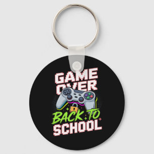 Zurück zur Schule Gamer Controller Cool Lustiger V Schlüsselanhänger