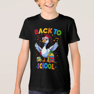 Zurück zur Schule Gans – Farbige Lustige T-Shirt G Tri-Blend Shirt