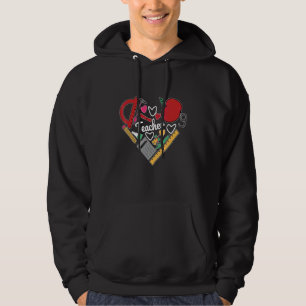 Zurück zur Schule Geek Nerd Mathe Wissenschaft Leh Hoodie