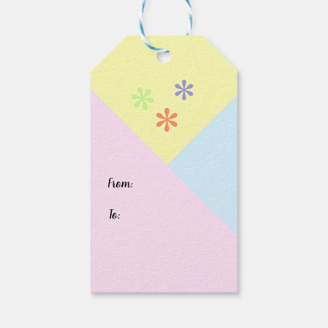 Zurück zur Schule Geschenkanhänger (Rückseite)