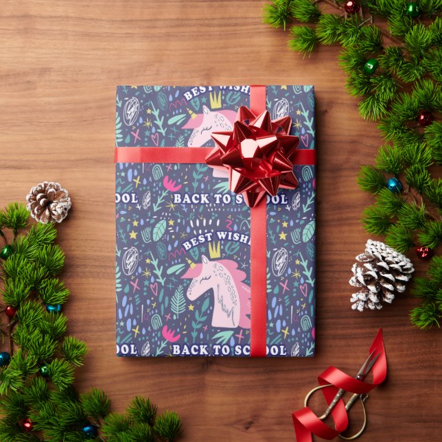 zurück zur Schule Geschenkpapier (Feiertagsgeschenk)