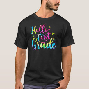 Zurück zur Schule Hallo 1. Klasse Erste Klasse Tie T-Shirt