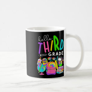 Zurück zur Schule Hallo Dritte Klasse für Kinder T Kaffeetasse
