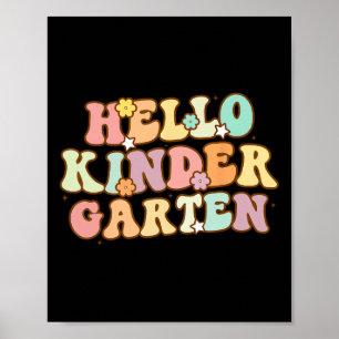 Zurück zur Schule Hallo Kindergarten für Kinder Ju Poster
