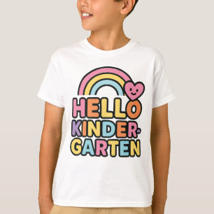 Zurück zur Schule Hallo Kindergartenlehrer Kinder T-Shirt
