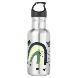Zurück zur Schule | Happy Sun Rainbow & Rainey Clo Edelstahlflasche