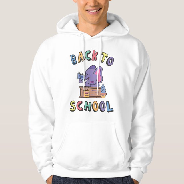 Zurück zur Schule Hoodie (Vorderseite)