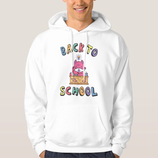 Zurück zur Schule Hoodie (Vorderseite)