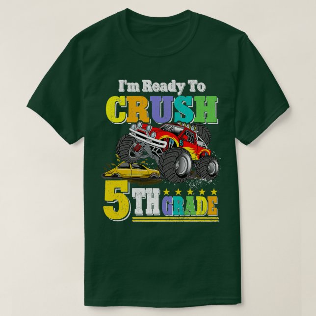Zurück zur Schule Ich bin bereit, das Monster der  T-Shirt (Design vorne)