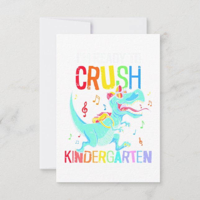 Zurück zur Schule, ich bin bereit, den Kindergarte Karte (Vorderseite)