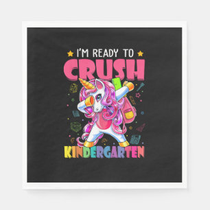Zurück zur Schule Ich bin bereit, den Kindergarten Serviette