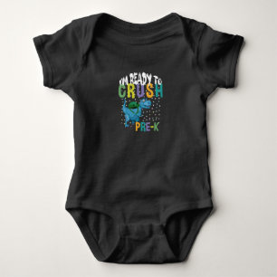 Zurück zur Schule Ich bin bereit, den Vorkindergar Baby Strampler