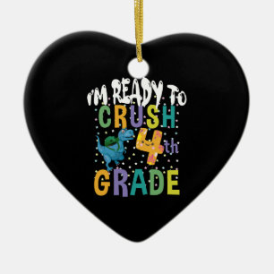 Zurück zur Schule Ich bin bereit, die 4. Klasse Di Keramik Ornament