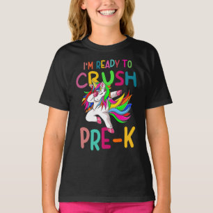 Zurück zur Schule Ich bin bereit, Pre-K Einhorn zu T-Shirt