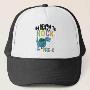Zurück zur Schule Ich bin bereit zu rocken Pre-K D Truckerkappe