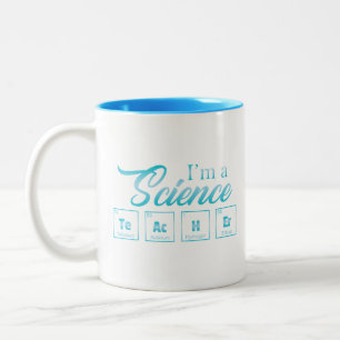 Zurück zur Schule: Ich bin Lehrerin für Naturwisse Zweifarbige Tasse