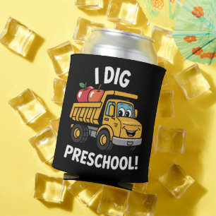 Zurück zur Schule Ich grabe Vorschul-Dump-Truck Dosenkühler