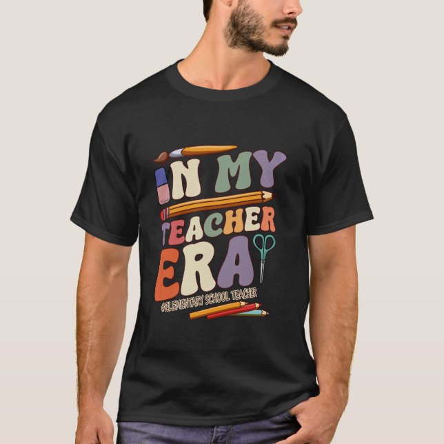 Zurück zur Schule in der Grundschule meines Lehrer T-Shirt (Vorderseite)
