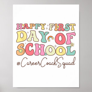 Zurück zur Schule Karriere-Coach-Squad Groovy erst Poster