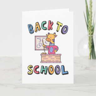 Zurück zur Schule Karte