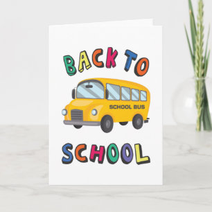 Zurück zur Schule Karte