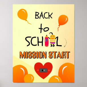 Zurück zur Schule Kinder Poster