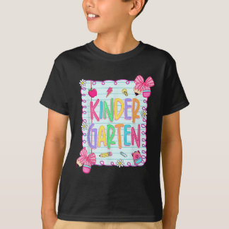 Zurück zur Schule Kindergarten Coquette Bleistift T-Shirt
