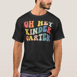 Zurück zur Schule Kindergarten Garten Groovy Lehre T-Shirt