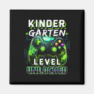 Zurück zur Schule Kindergarten Junge Gamer Erster Magnet