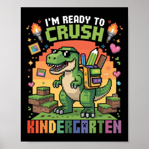Zurück zur Schule Kindergarten Jungen Ich bin bere Poster