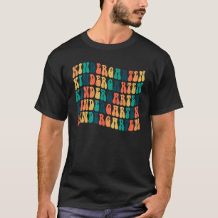 Zurück zur Schule Kindergarten Lehrer Kinder Erste T-Shirt