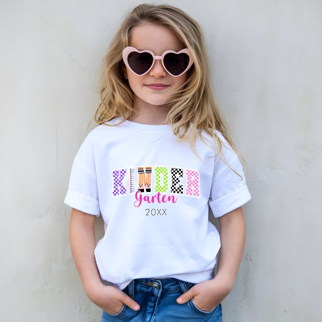 Zurück zur Schule Kindergarten Varsity T - Shirt (Von Creator hochgeladen)