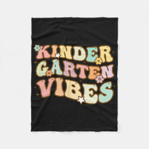 Zurück zur Schule Kindergarten Vibes Retro Lehrer Fleecedecke