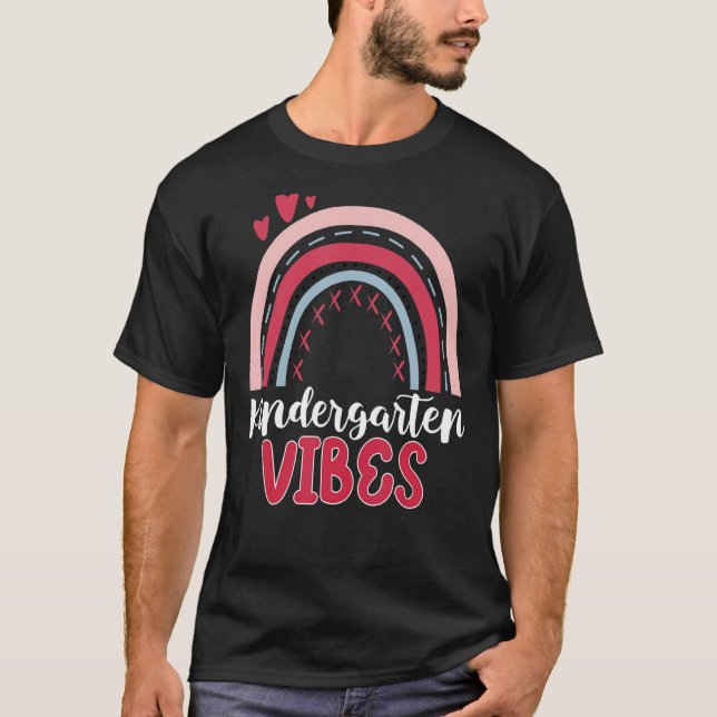 Zurück zur Schule Kindergarten Vibes Studentenlehr T-Shirt (Vorderseite)