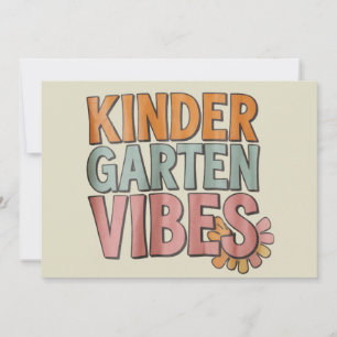 Zurück zur Schule Kindergarten vor dem ersten Schu Einladung